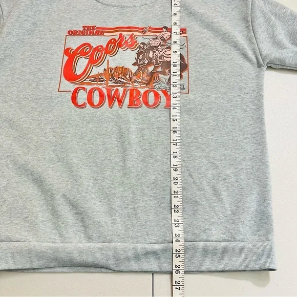 The Original COORS COWBOY Fleece Crewneck Sweatshirt Women Size Large - Picture 6 of 7